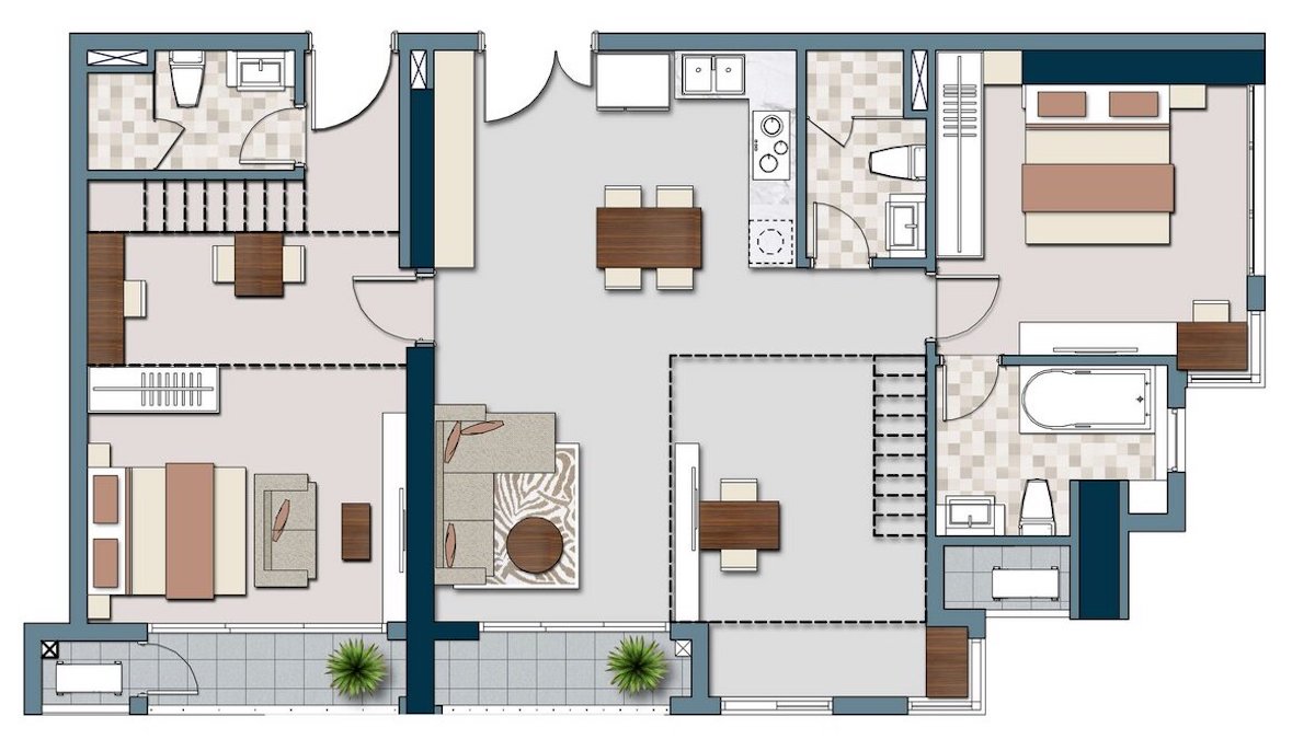 Thiết kế căn hộ tầng 9-19 chung cư Lancaster Legacy chủ đầu tư TTG